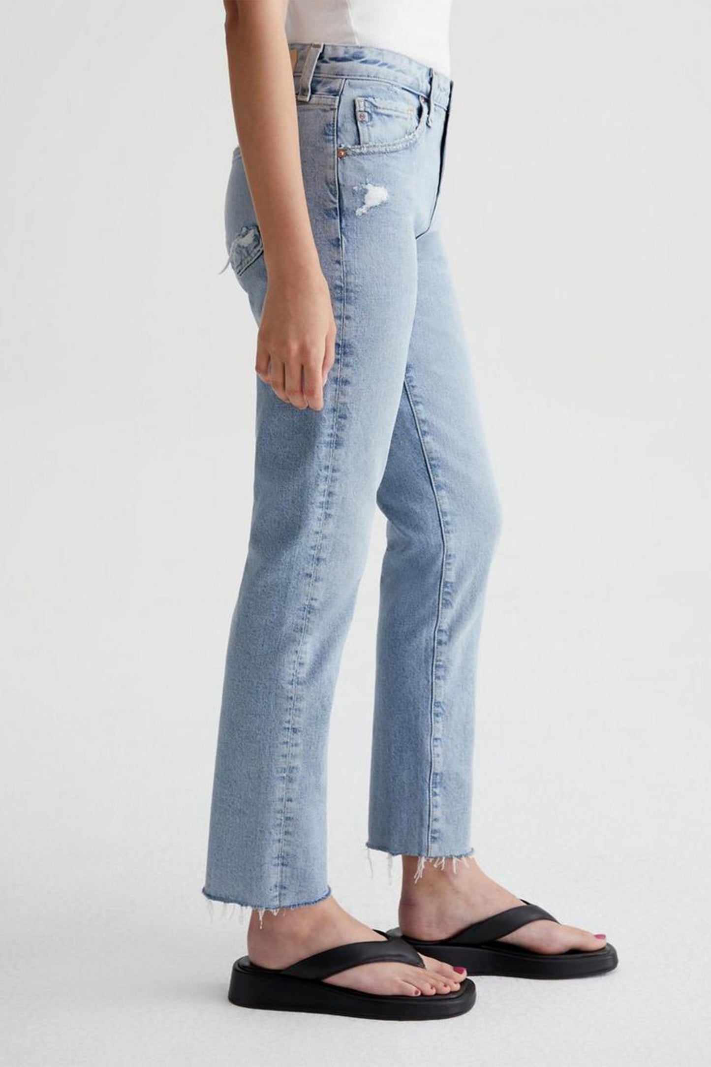 Trina Turk AG Women's Ex-Boyfriend Slim Slouchy Light Blue Jean