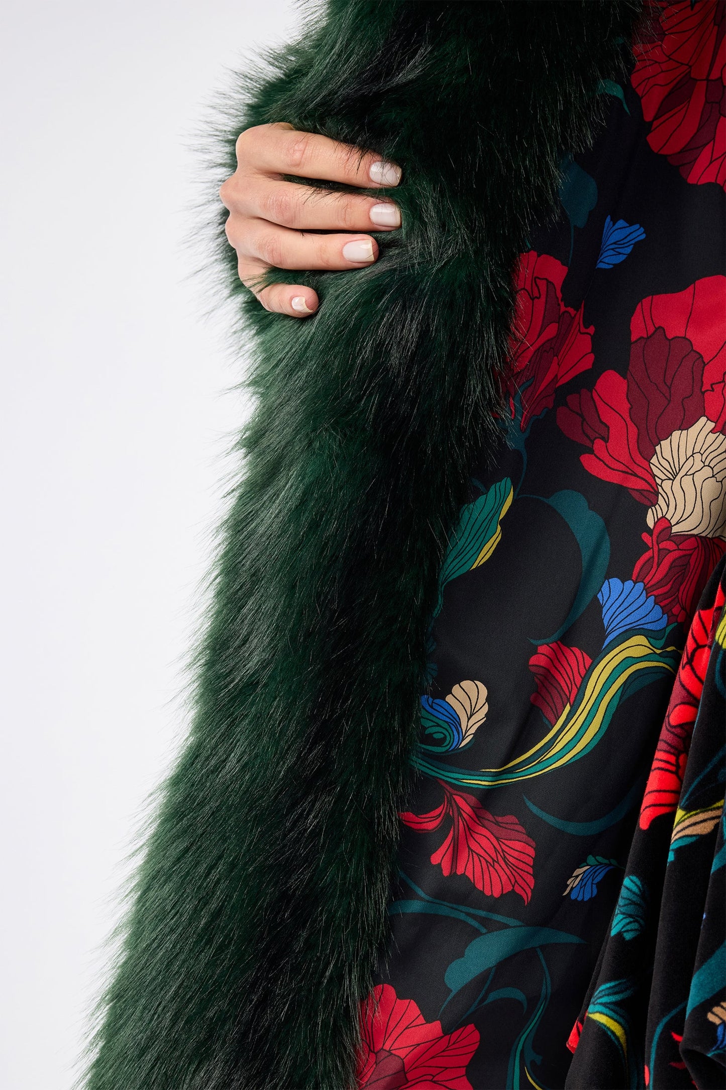 Trina Turk Dayos Faux Fur Coat