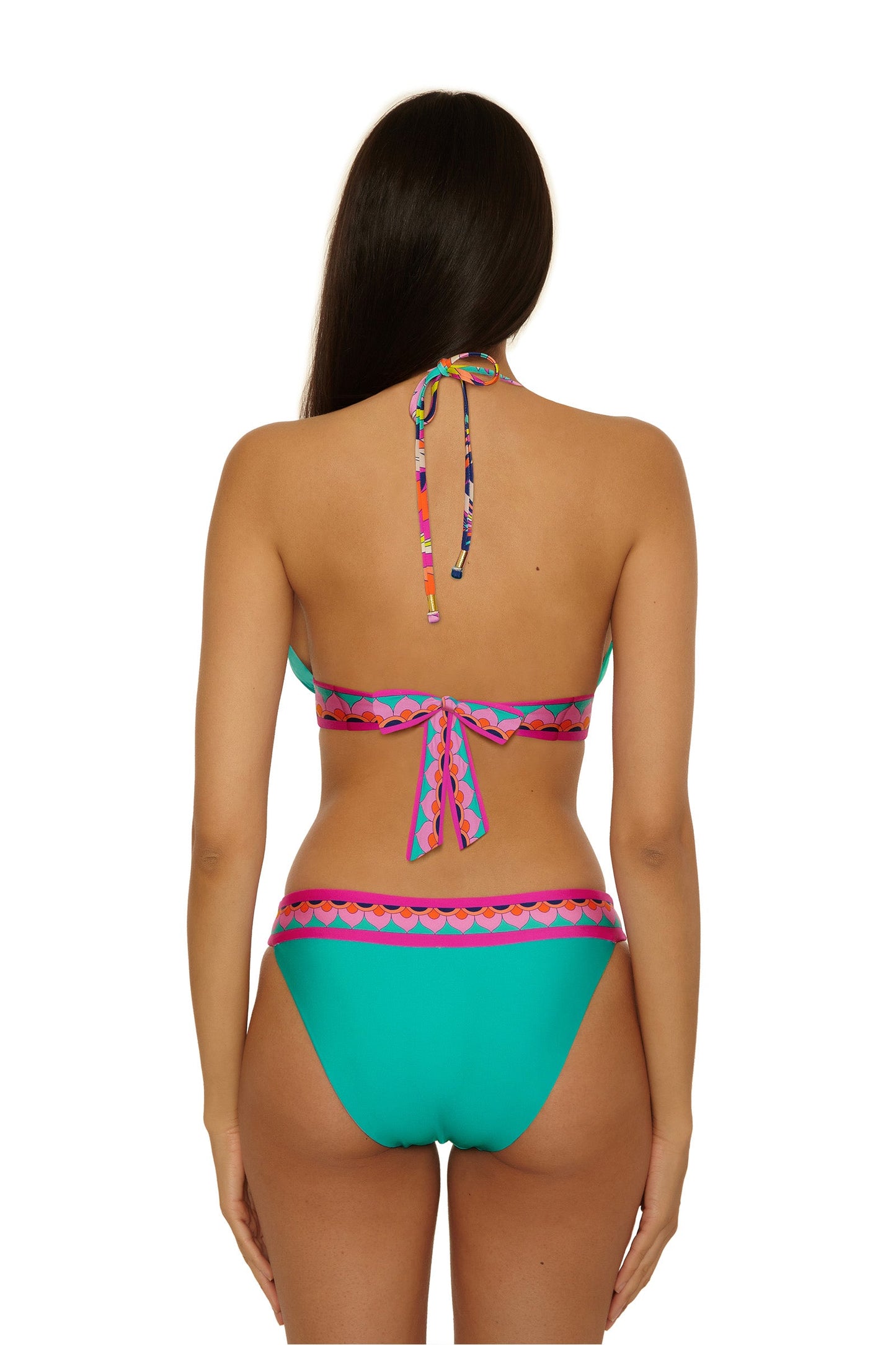 Trina Turk Reversible Halter Swim Top - Paralia