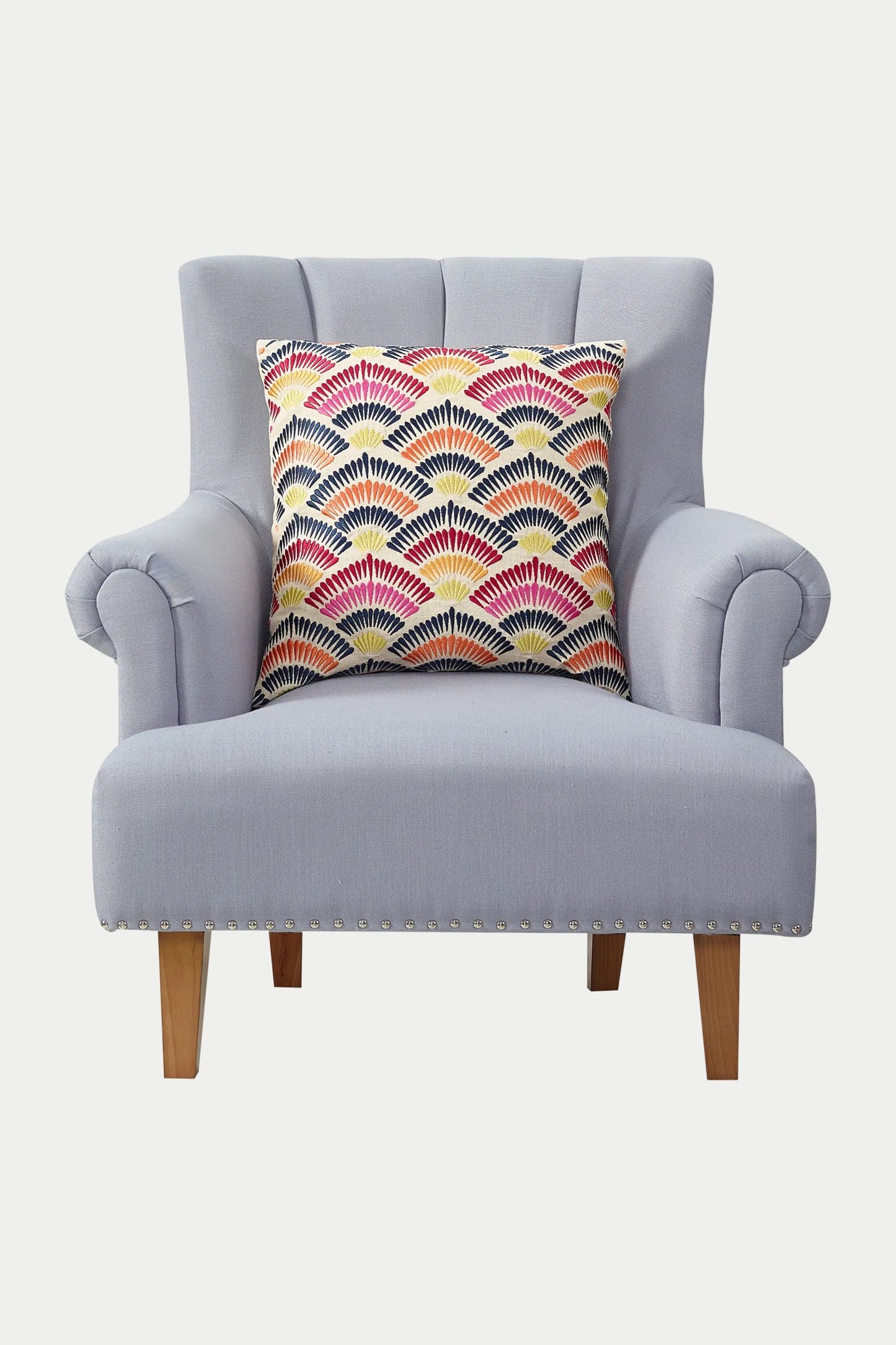 Trina Turk Embroidered Square Pillow