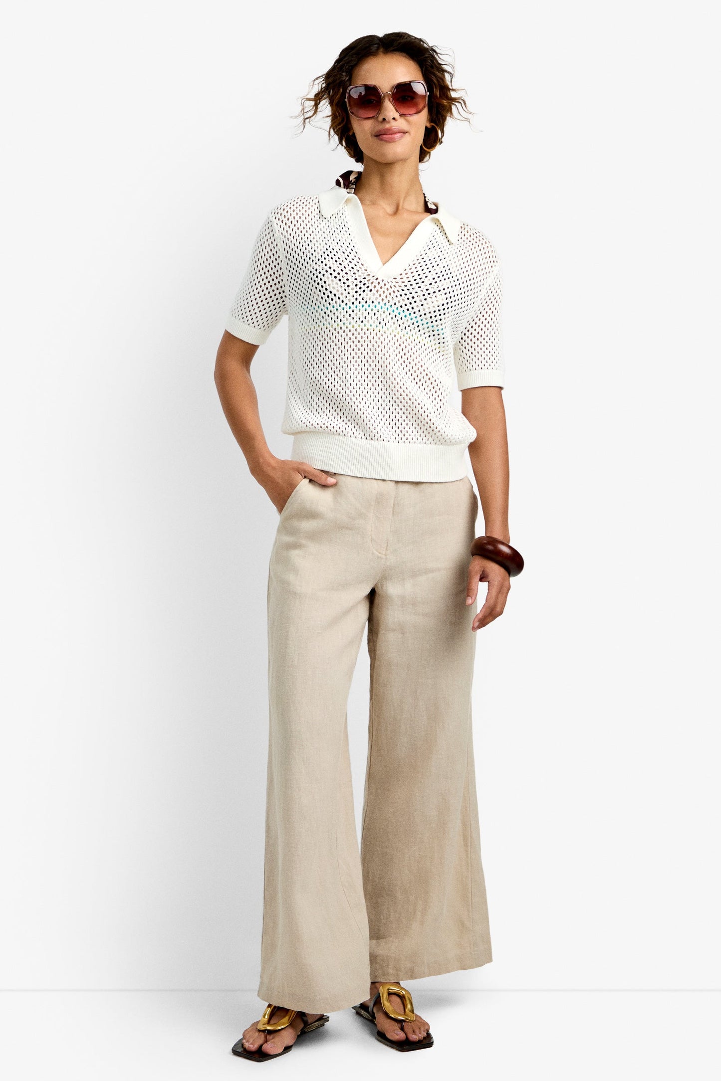 Trina Turk JADELYN MESH POLO