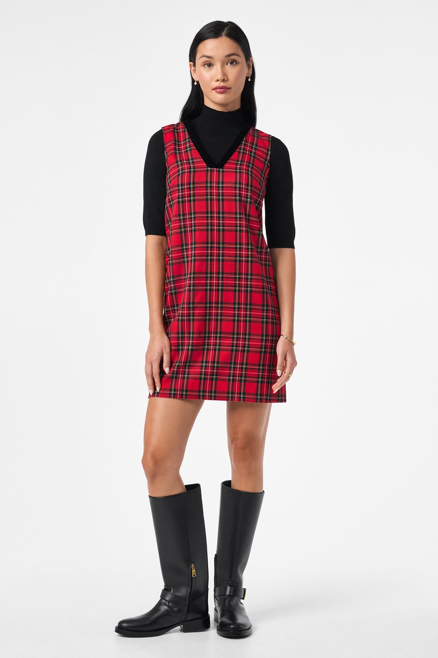 Trina Turk Revah Tartan Mini Dress
