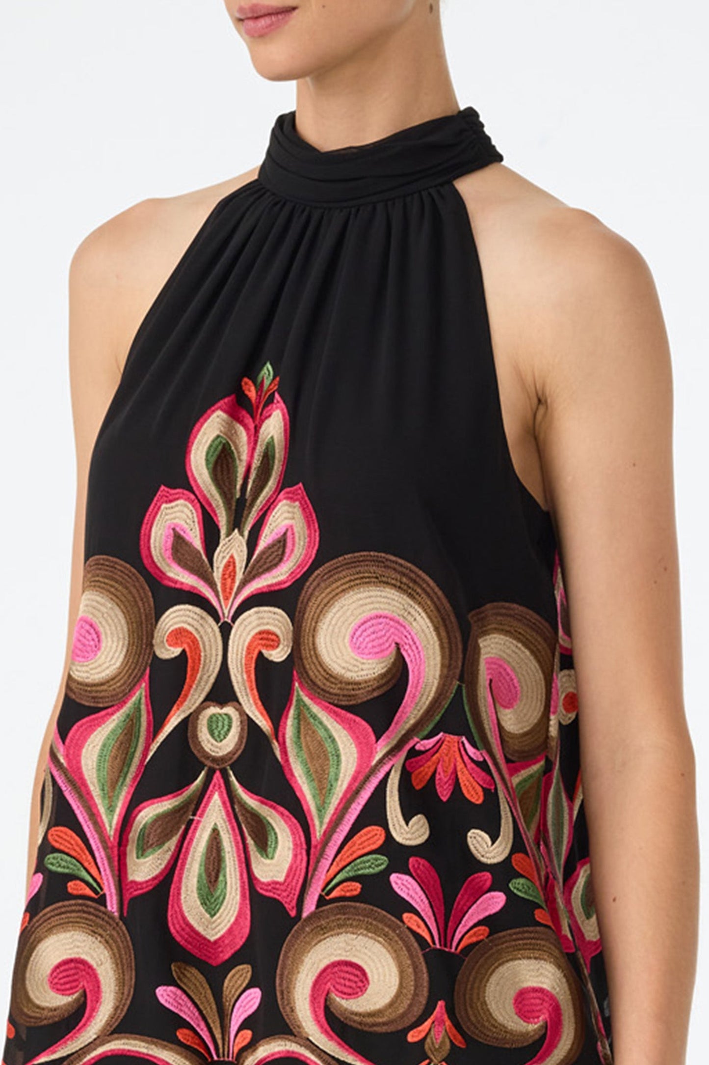 Trina Turk Zana Embroidered Mini Dress