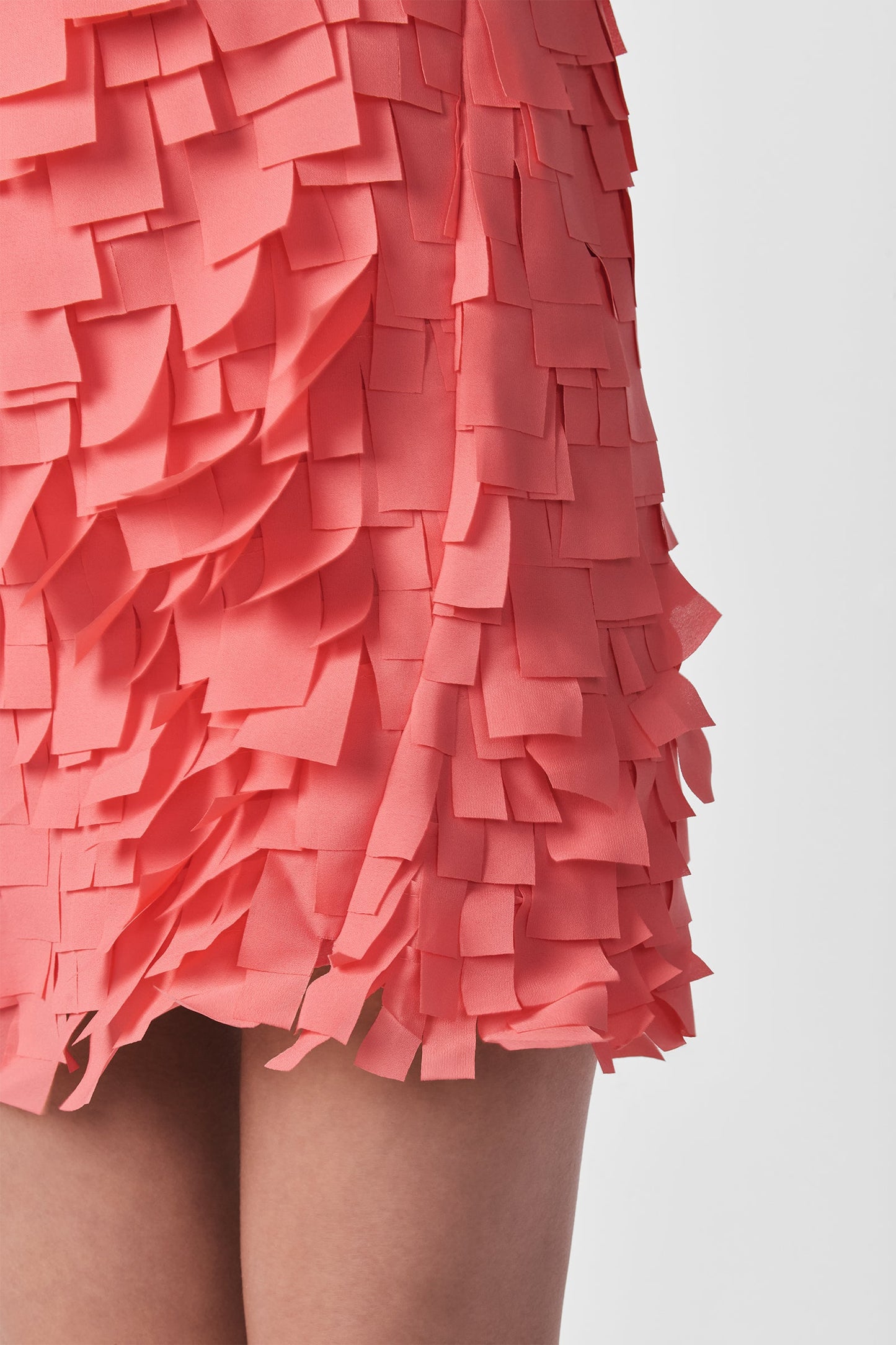 Trina Turk Valdis Sleeveless Shift Dress - Flutter Chiffon