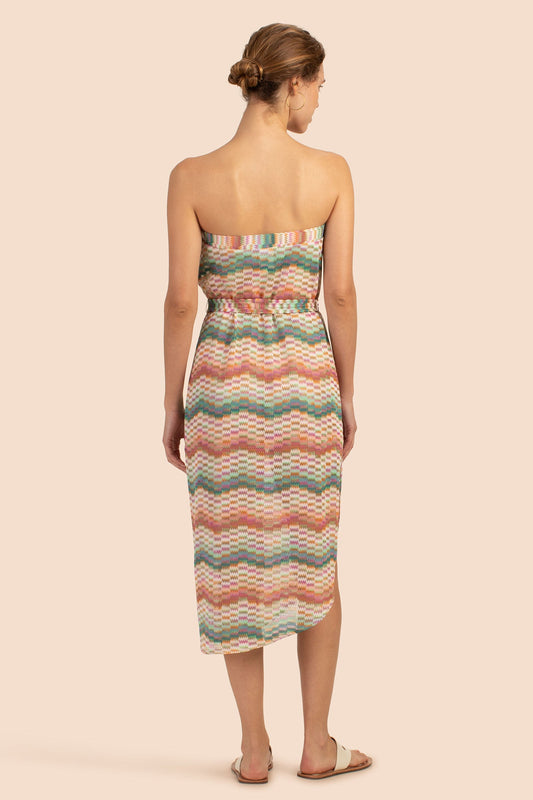 Trina Turk Crochet Bandeau Midi Dress