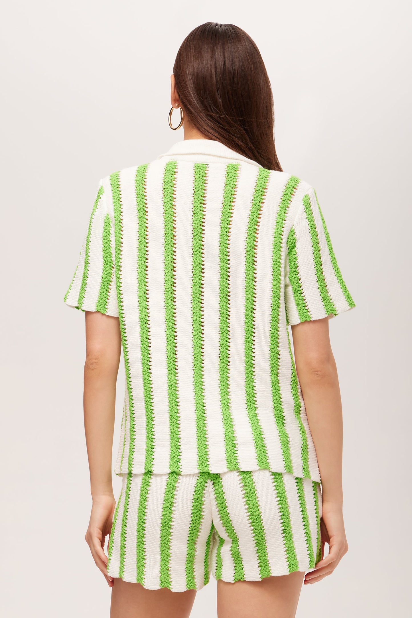 Trina Turk Sloane Short-Sleeve Striped Button-Up Shirt