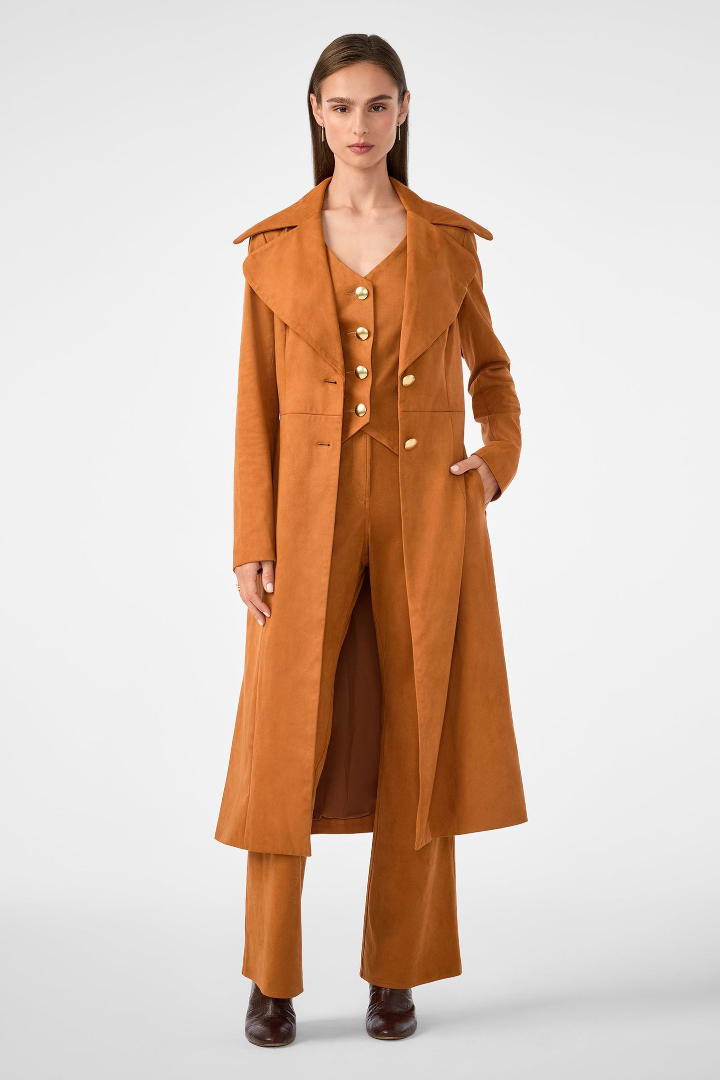 Trina Turk Kofi Suede Vest