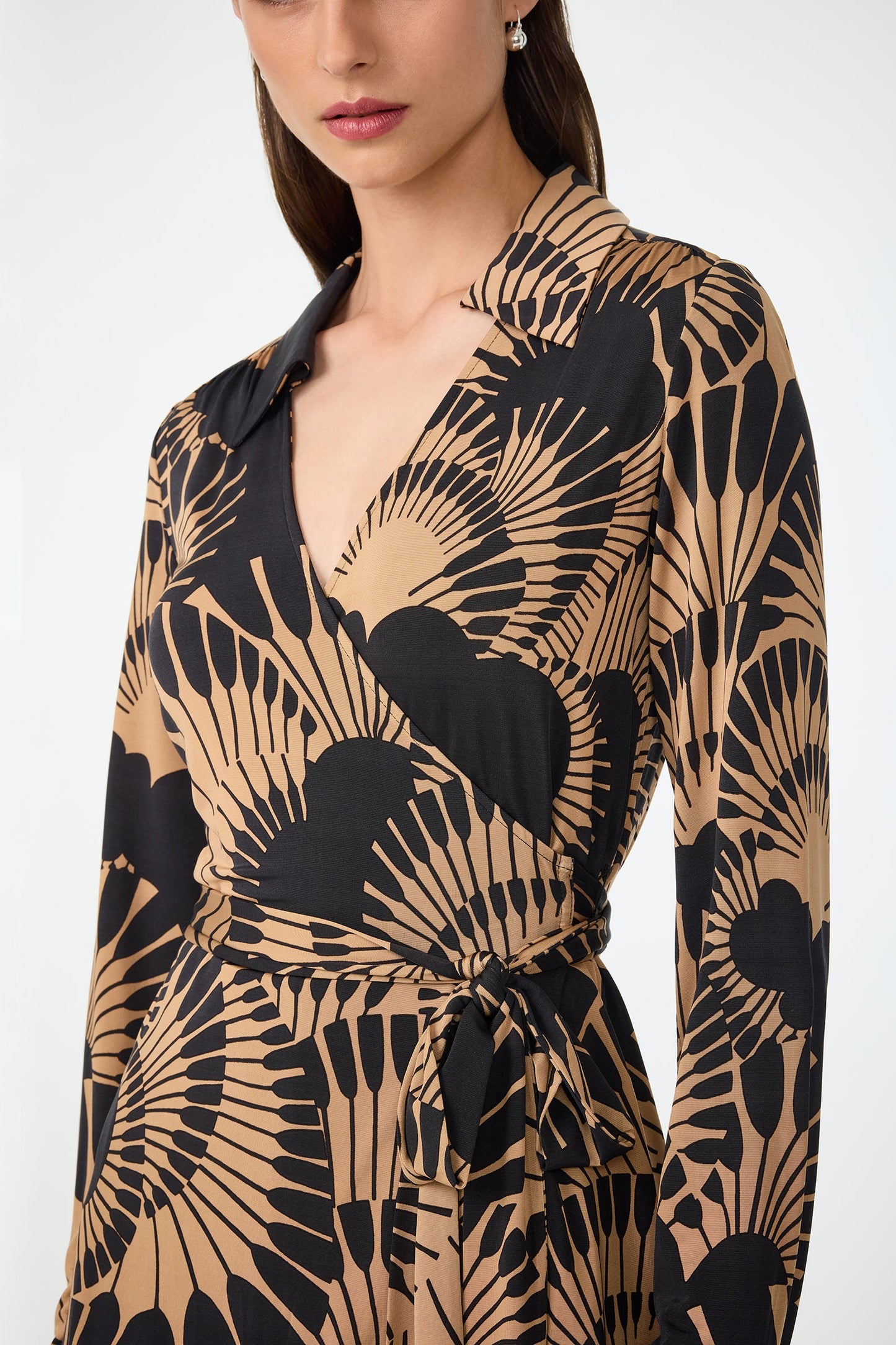 Trina Turk Makeba Wrap Top - Juniper Jersey