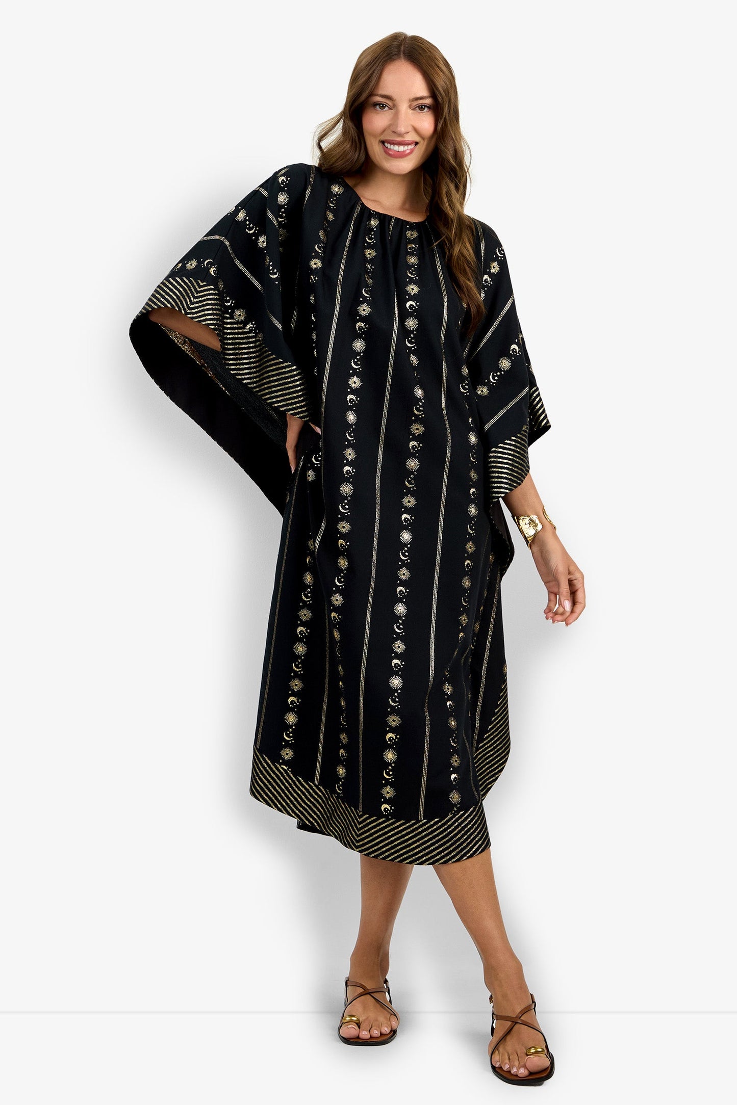 Trina Turk Vintage Celestial Caftan Dress