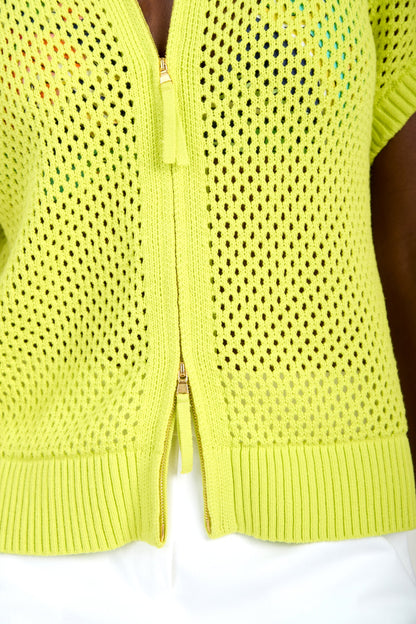 Trina Turk Hana Zip Cardigan