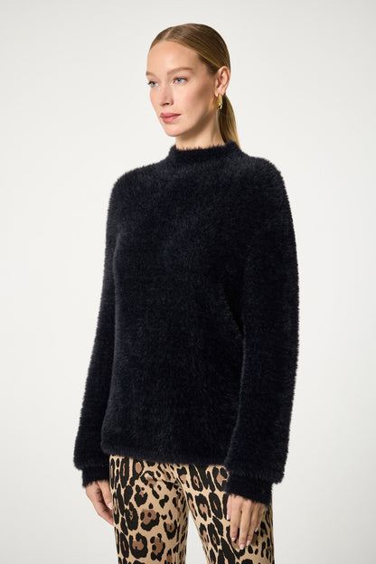 Trina Turk Bazaar Mock Neck Sweater