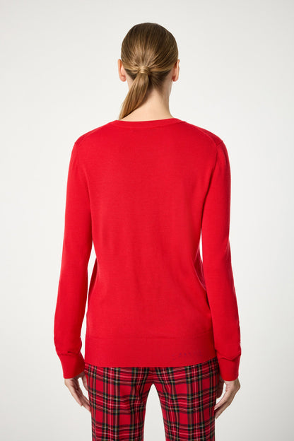 Trina Turk Jaguar Heart Crewneck Sweater