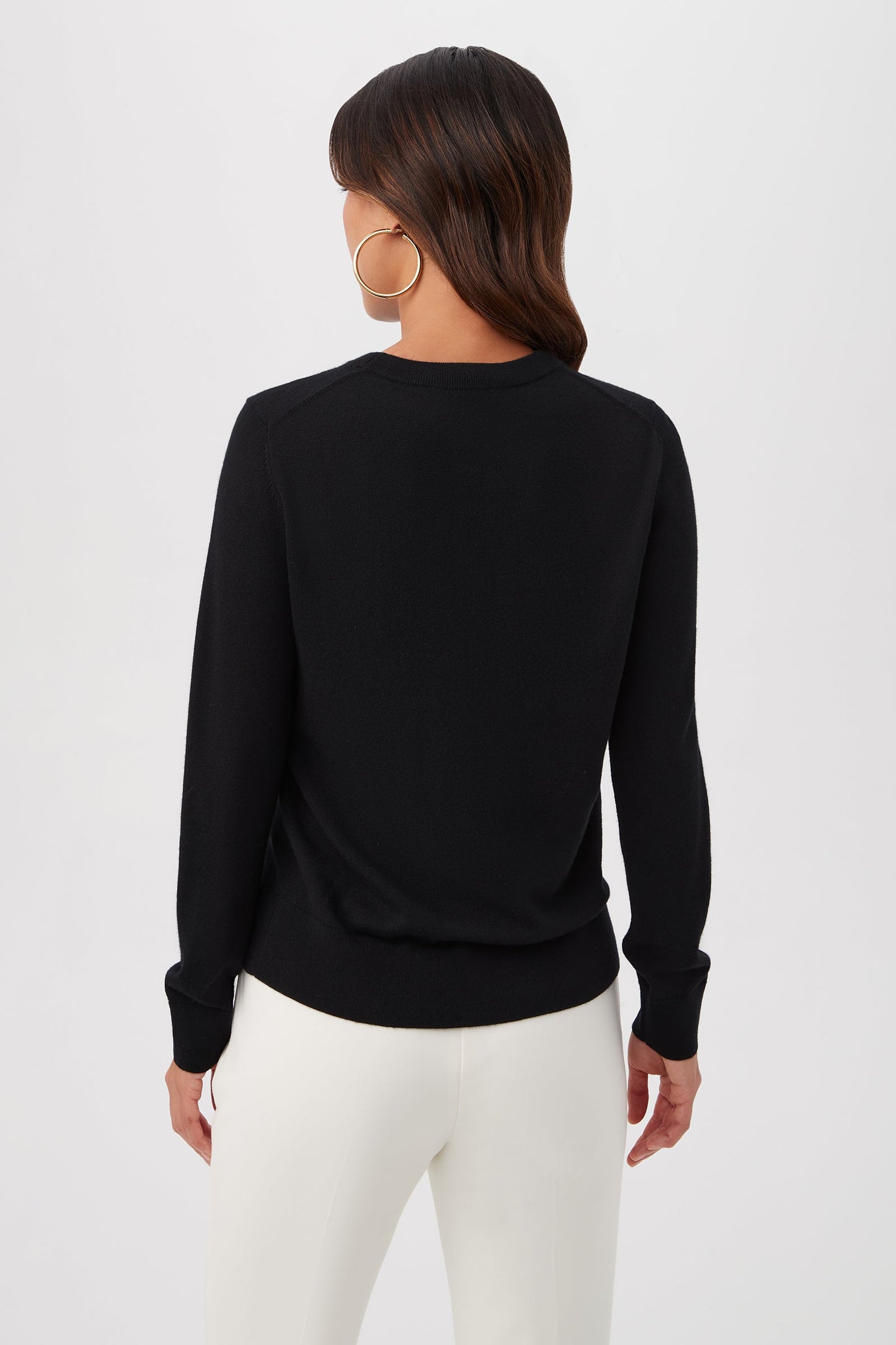 Trina Turk Gold Heart Merino Wool Crewneck Sweater