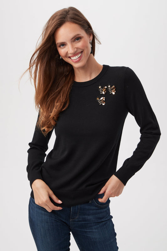 Trina Turk QUEEN B CREWNECK