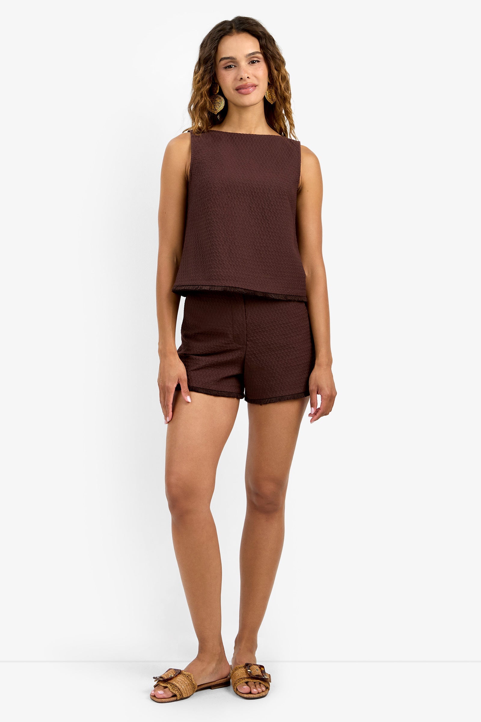 Trina Turk Valera Fringe Short