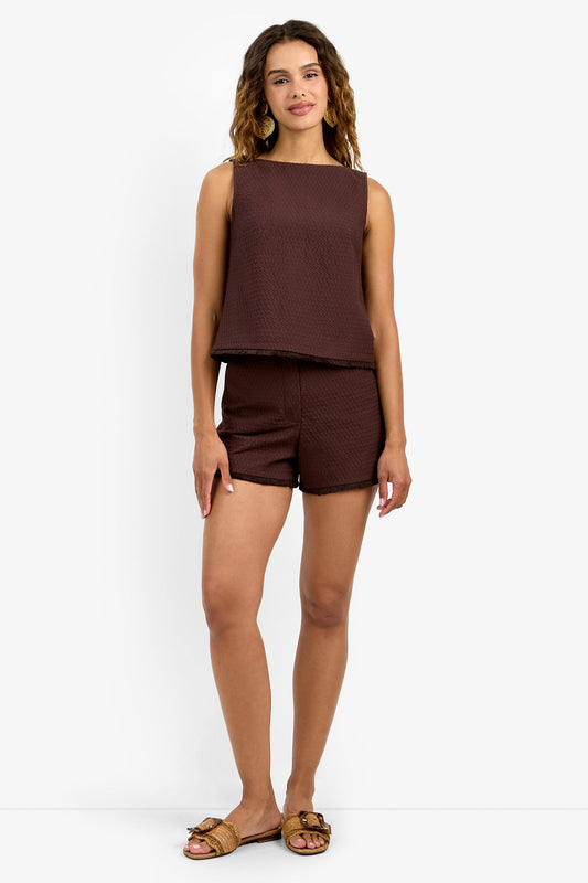 Trina Turk Valera Fringe Short