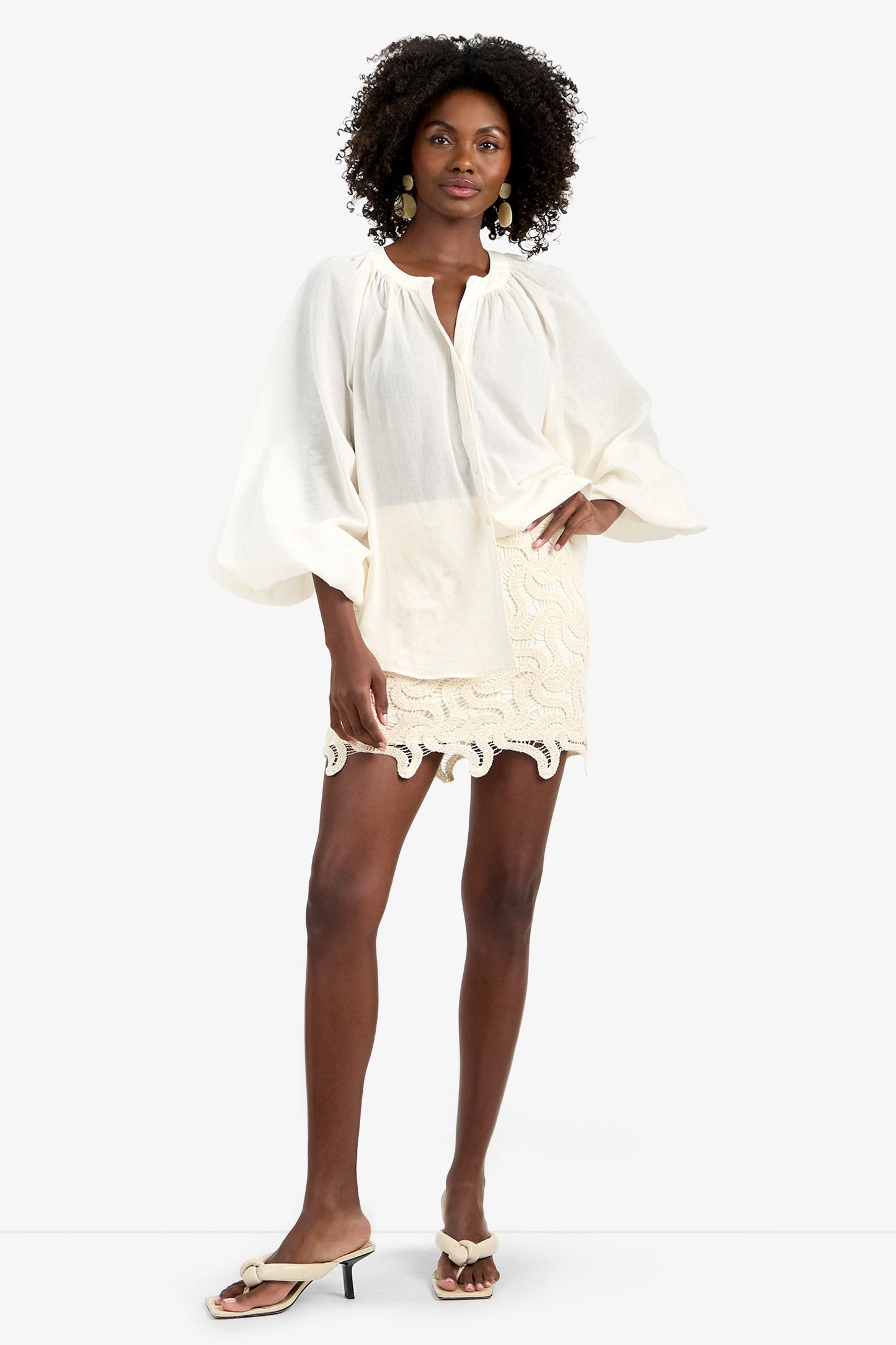 Trina Turk Rico Scallop Skirt