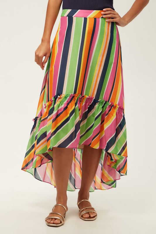 Trina Turk Rosamund High-Low Skirt