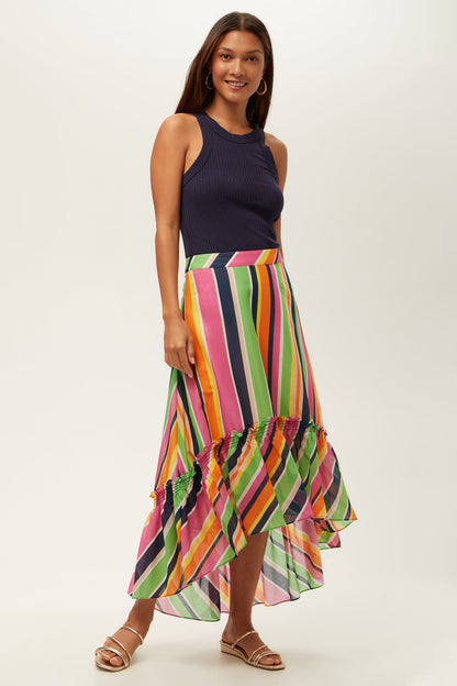 Trina Turk Rosamund High-Low Skirt