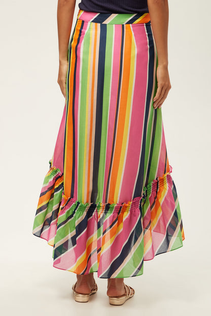 Trina Turk Rosamund High-Low Skirt