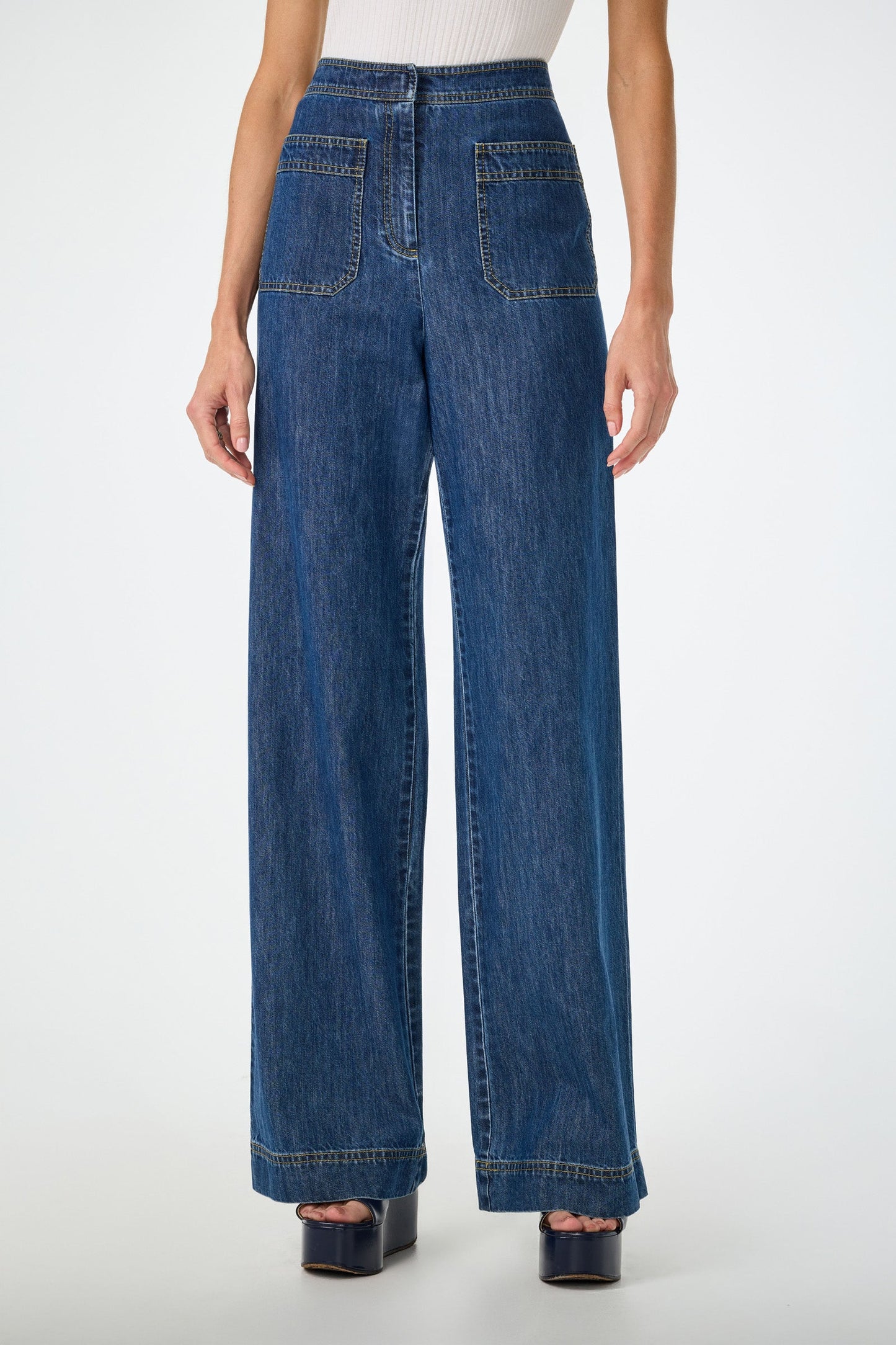 Trina Turk Ferrer Wide Leg Jean