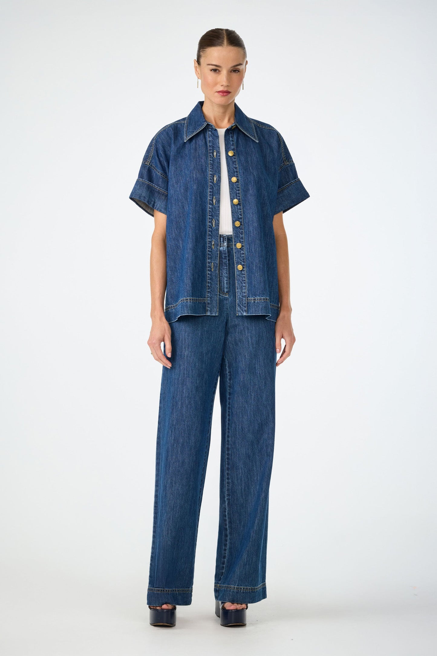 Trina Turk Ferrer Wide Leg Jean