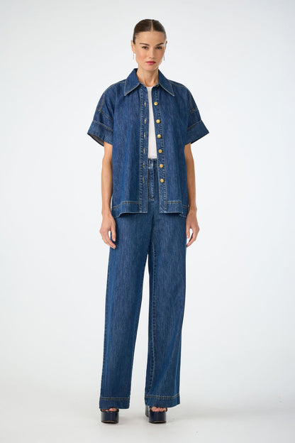 Trina Turk Ferrer Wide Leg Jean