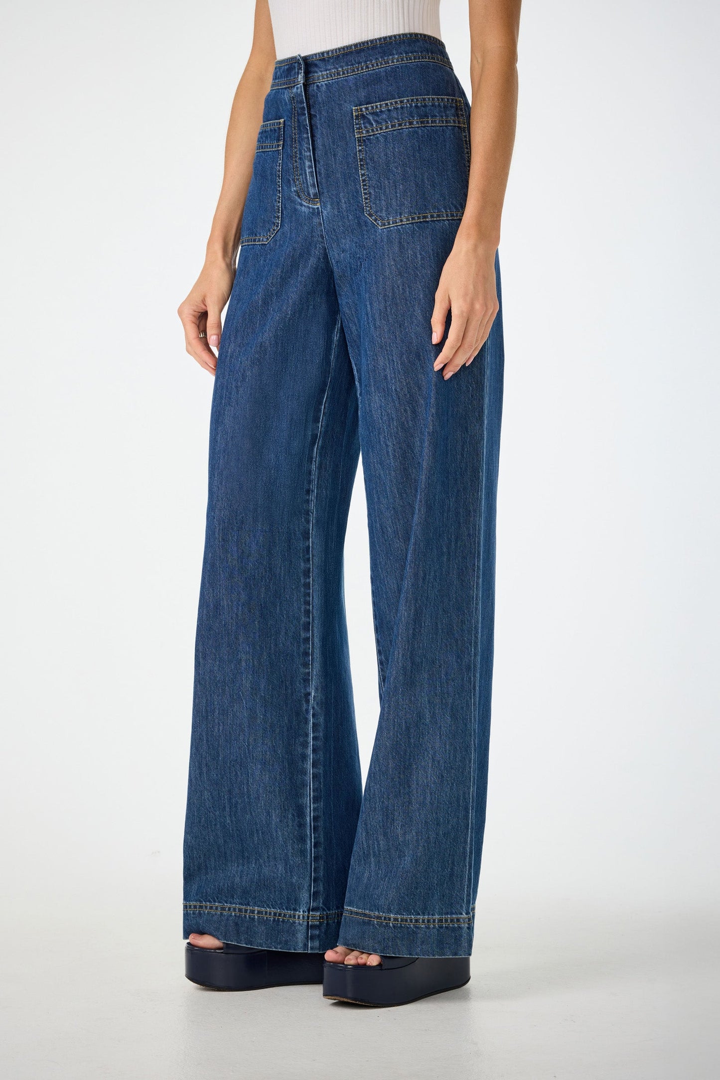 Trina Turk Ferrer Wide Leg Jean