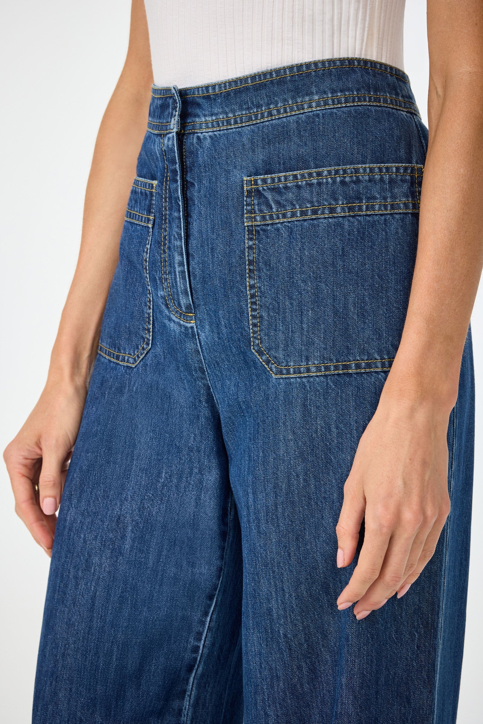 Trina Turk Ferrer Wide Leg Jean