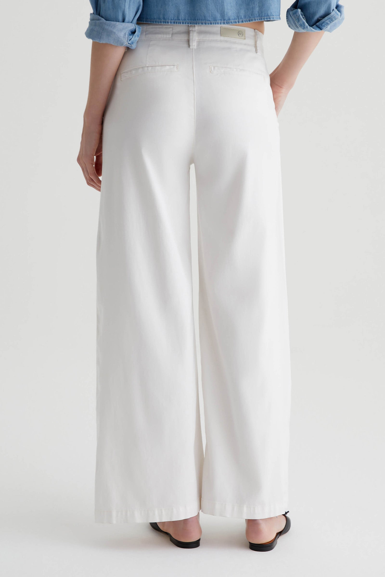 Trina Turk AG Caden Wide Leg Pant - Powder