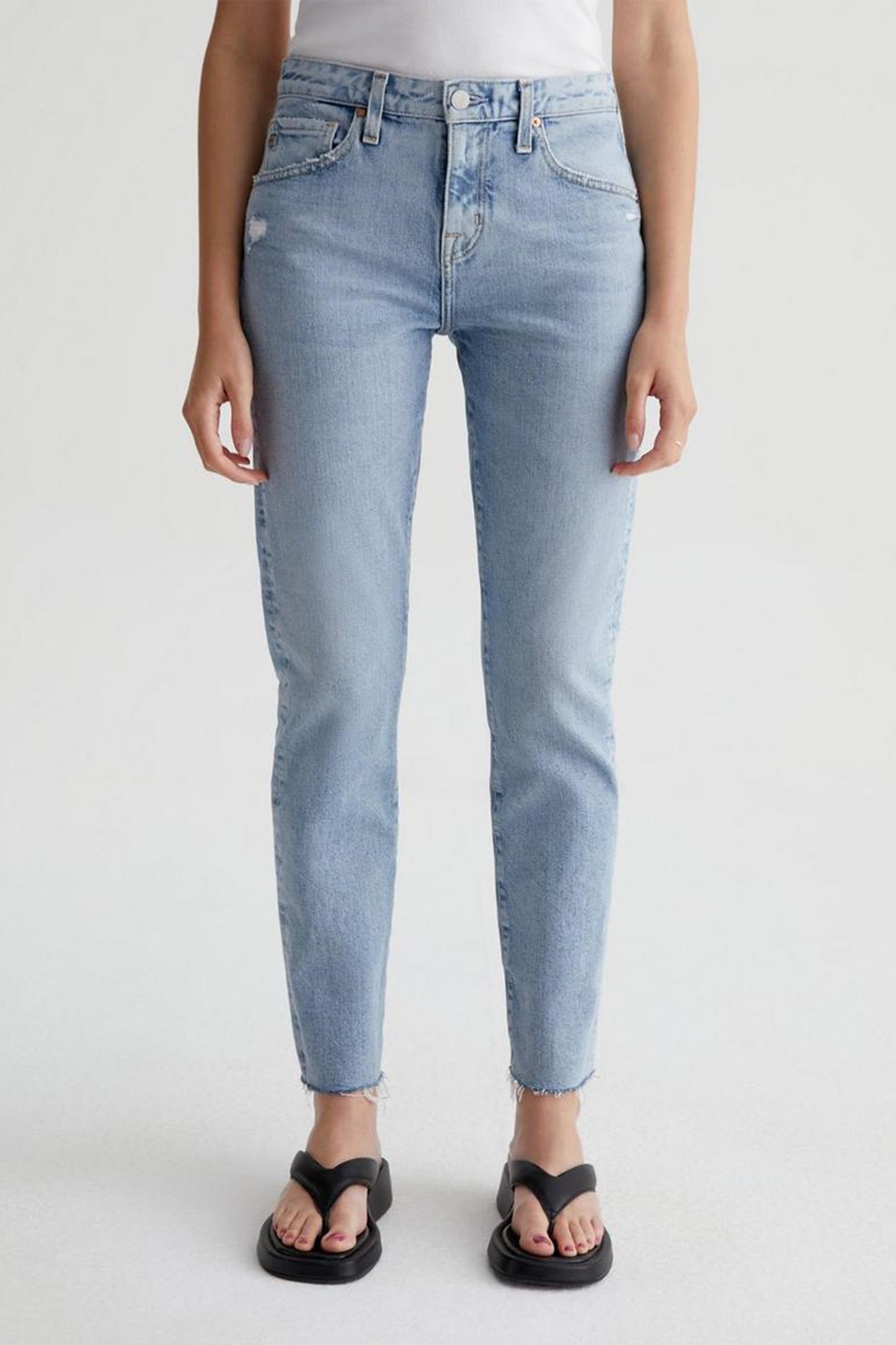 Trina Turk AG Women's Ex-Boyfriend Slim Slouchy Light Blue Jean