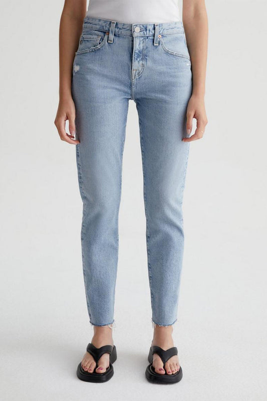 Trina Turk AG Women's Ex-Boyfriend Slim Slouchy Light Blue Jean