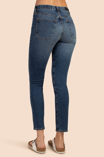 Trina Turk AG Women's Alexxis Slim Cropped Blue Jean