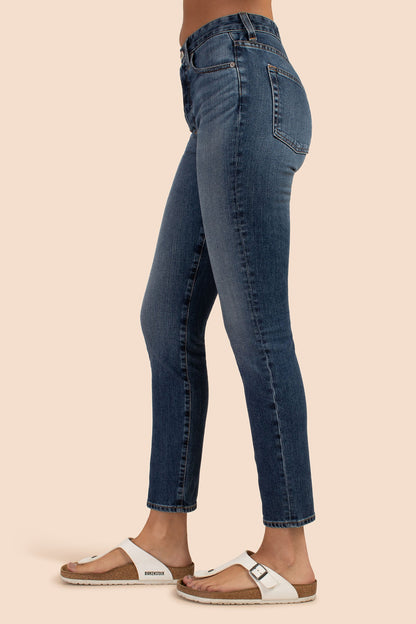 Trina Turk AG Women's Alexxis Slim Cropped Blue Jean