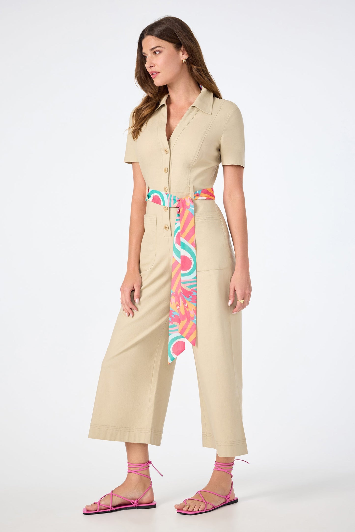 Trina Turk J'Adore V-Neck Jumpsuit