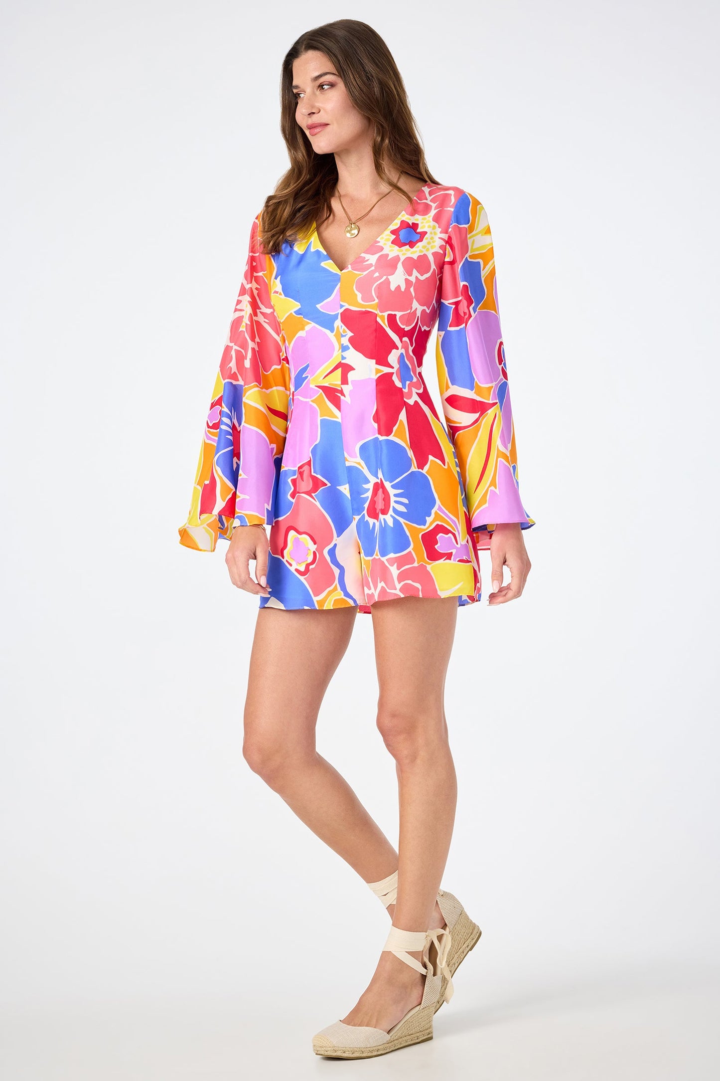 Trina Turk Miera V-Neck Romper