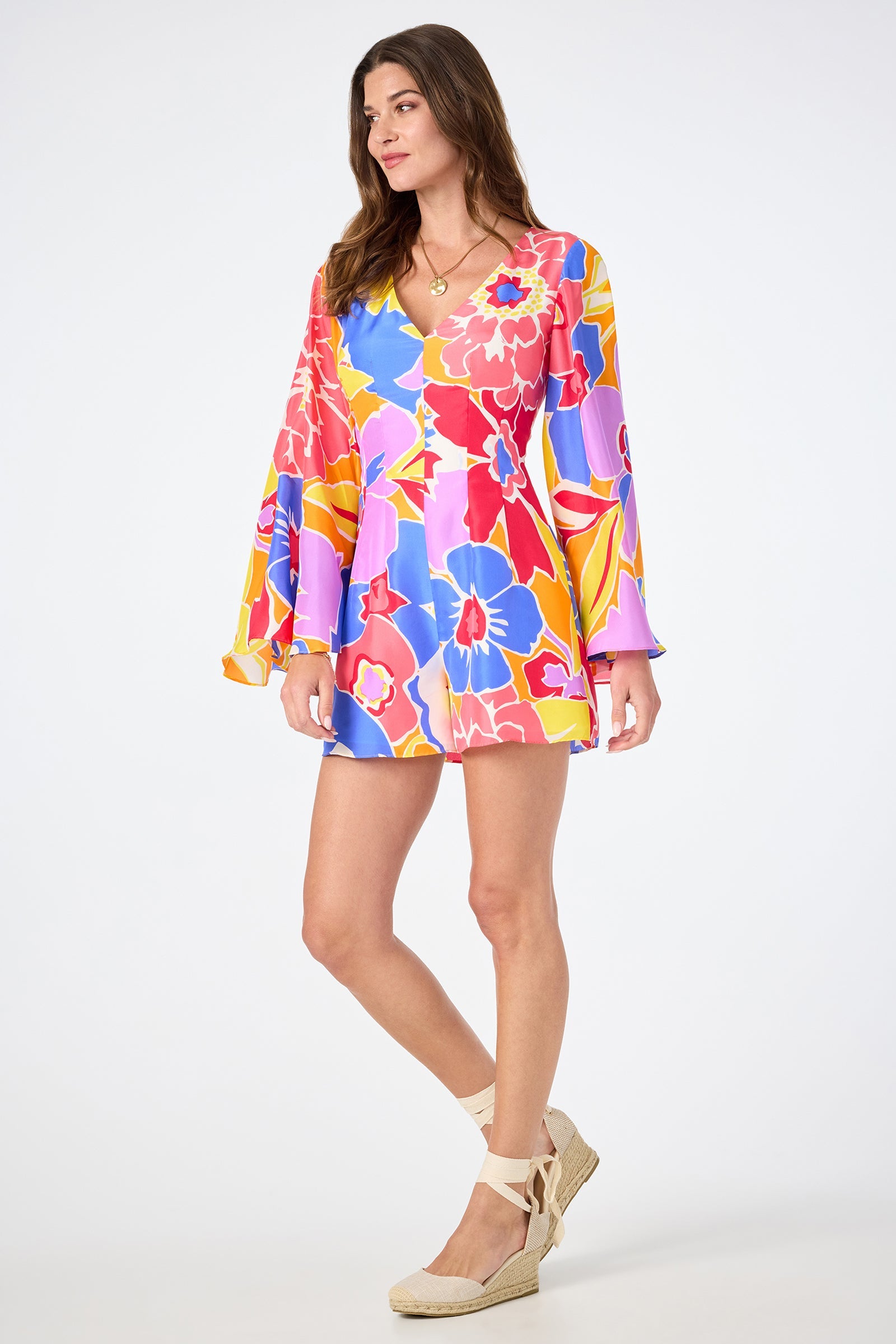 Trina Turk Miera V-Neck Romper