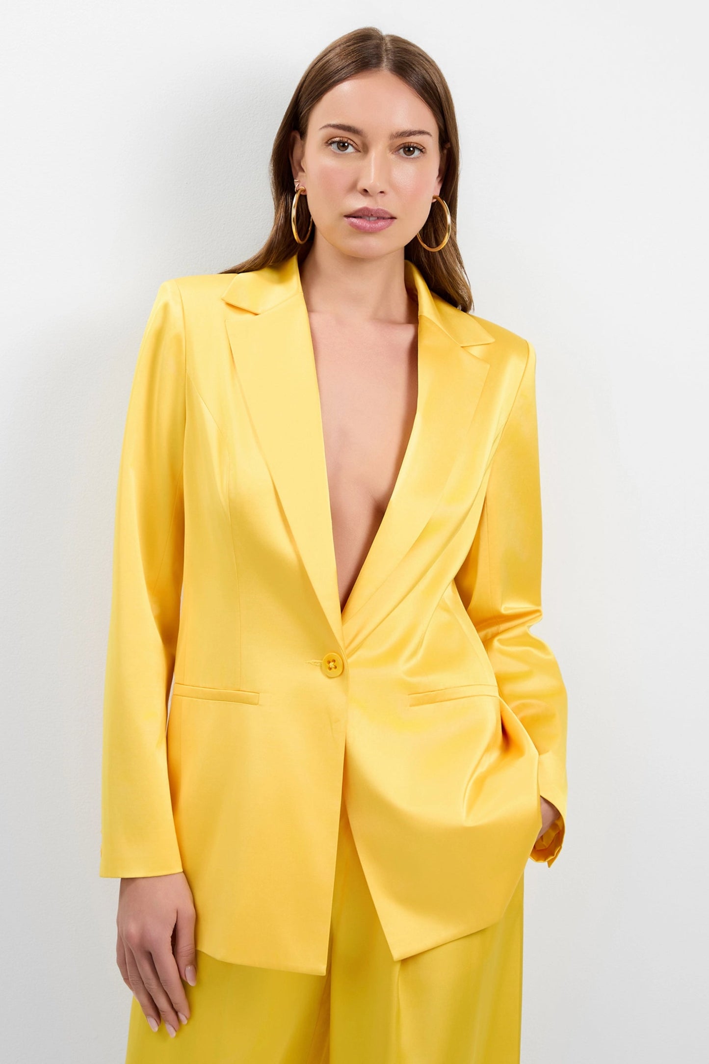 Trina Turk Giardino Satin Blazer