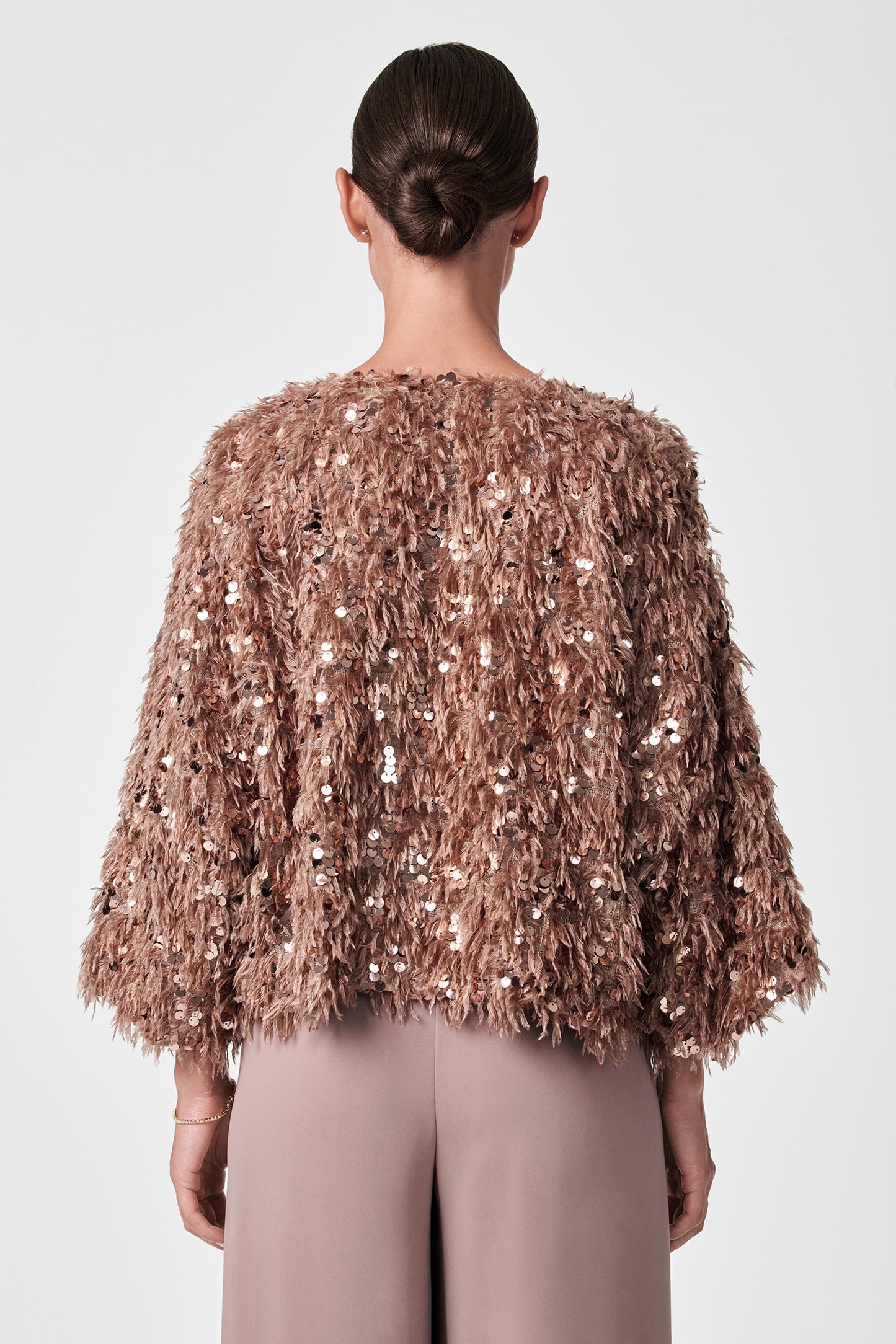 Trina Turk Oller Cropped Faux Fur Coat