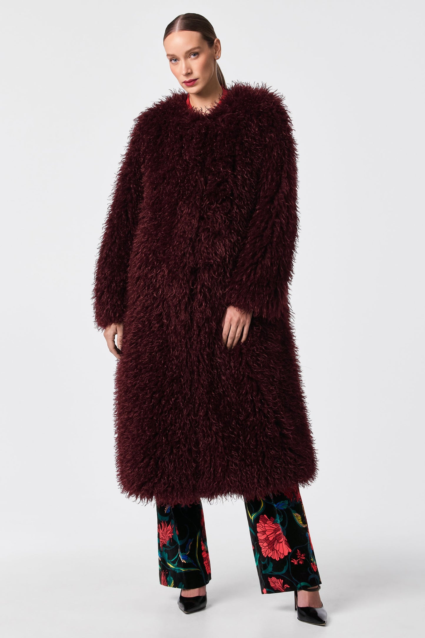 Trina Turk Gladis Faux Fur Coat