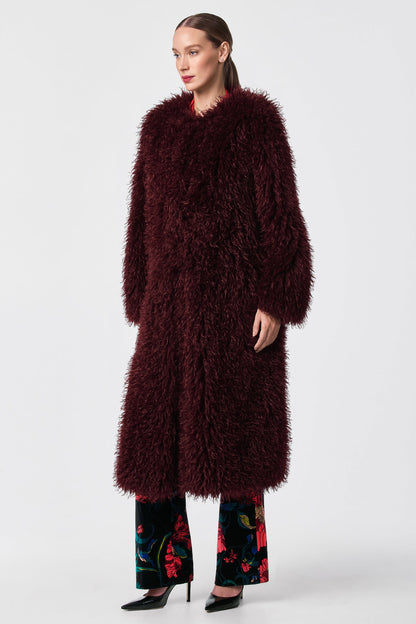Trina Turk Gladis Faux Fur Coat