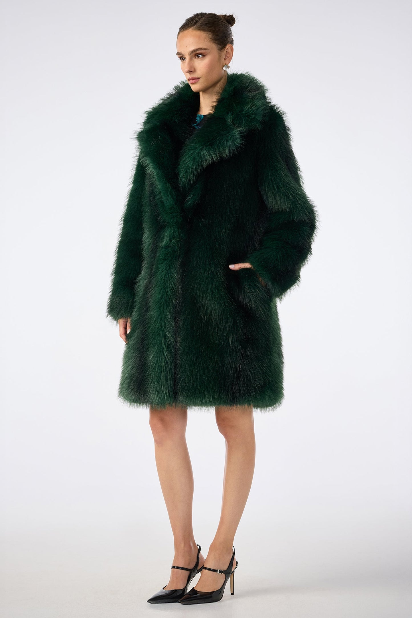 Trina Turk Dayos Faux Fur Coat