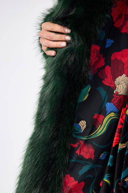 Trina Turk Dayos Faux Fur Coat