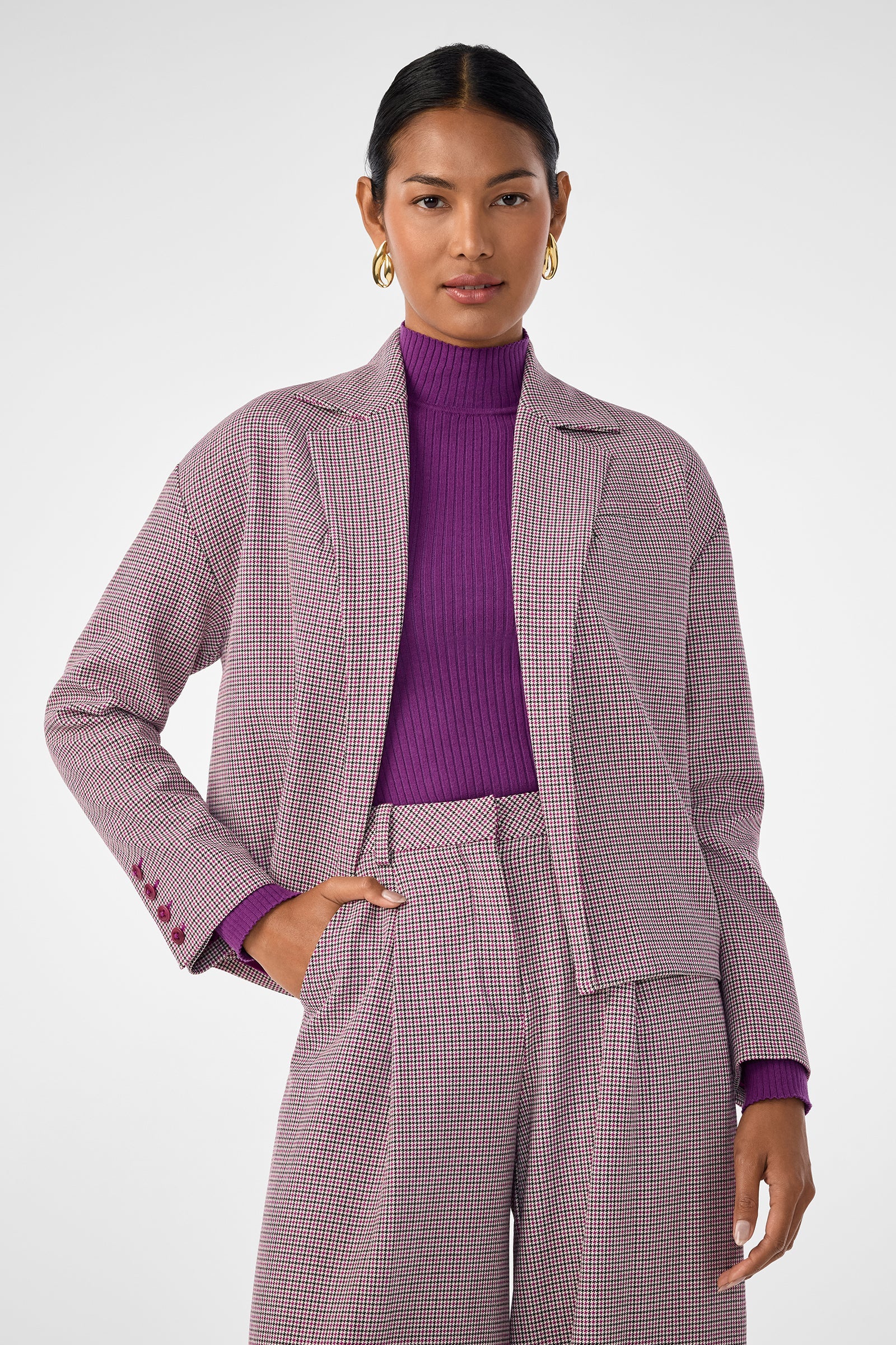 Trina Turk Ayla Open-Front Jacket