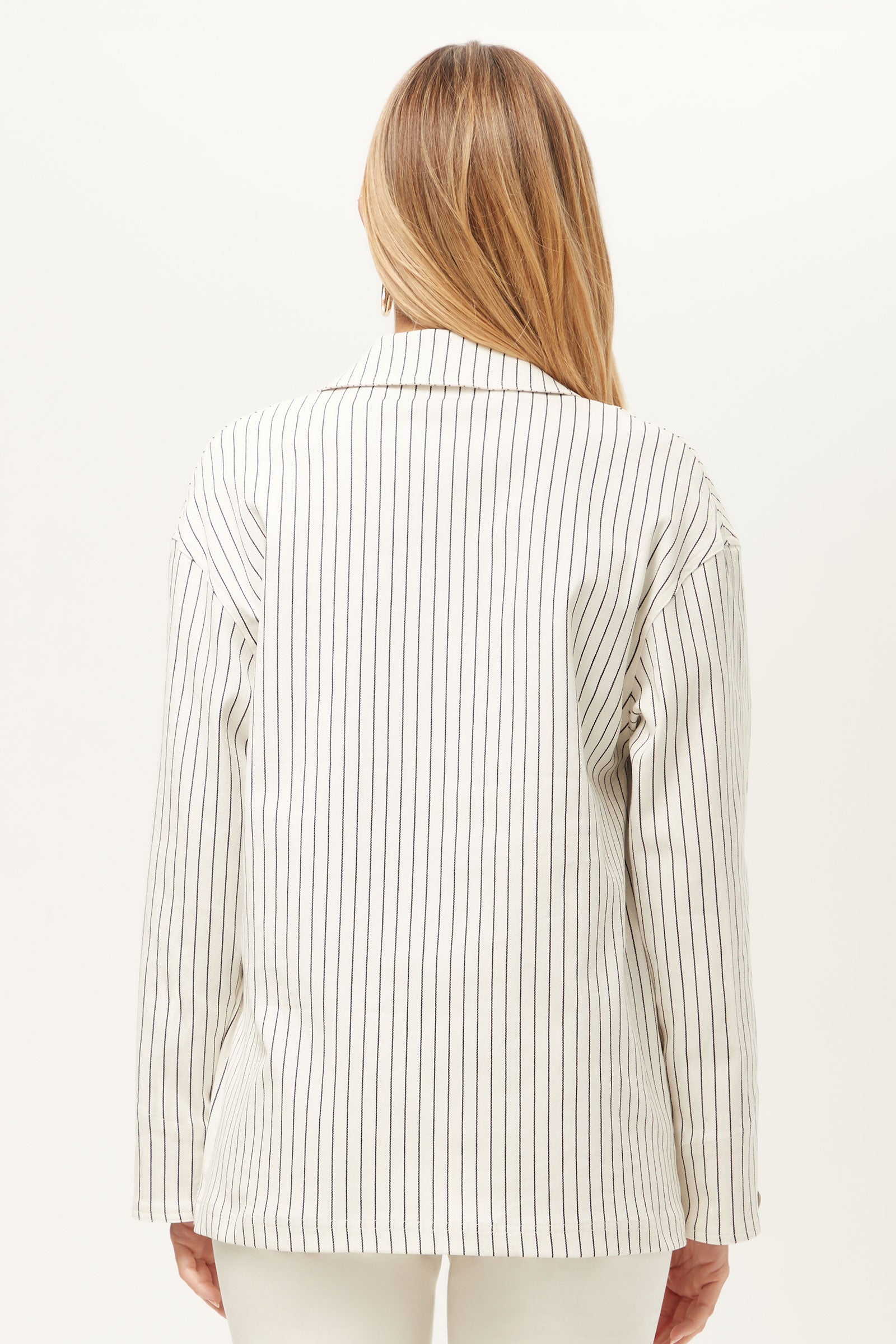 Trina Turk The Game Four-Pocket Jacket - Seles Stripe