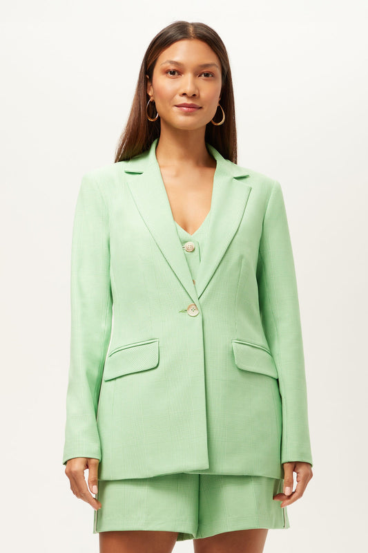 Trina Turk Alternates Blazer - Game Time Glen Plaid