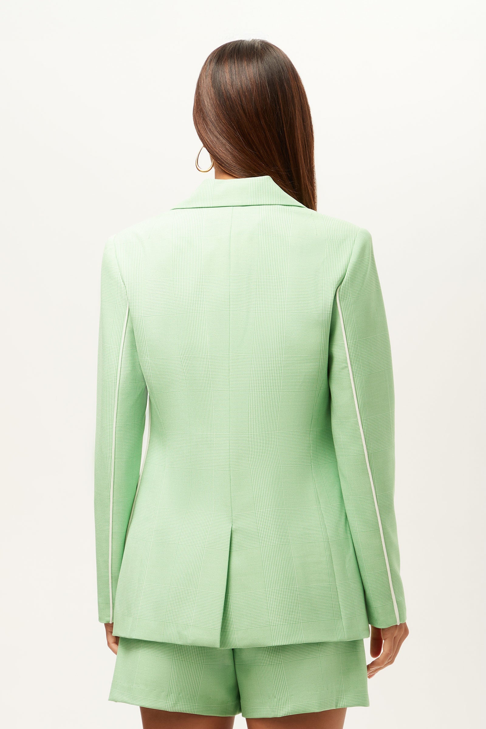 Trina Turk Alternates Blazer - Game Time Glen Plaid