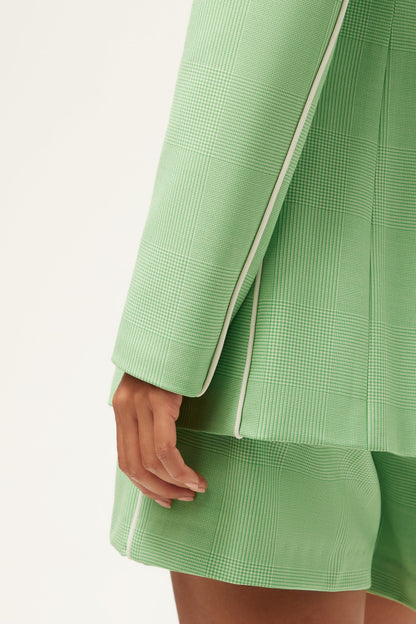 Trina Turk Alternates Blazer - Game Time Glen Plaid