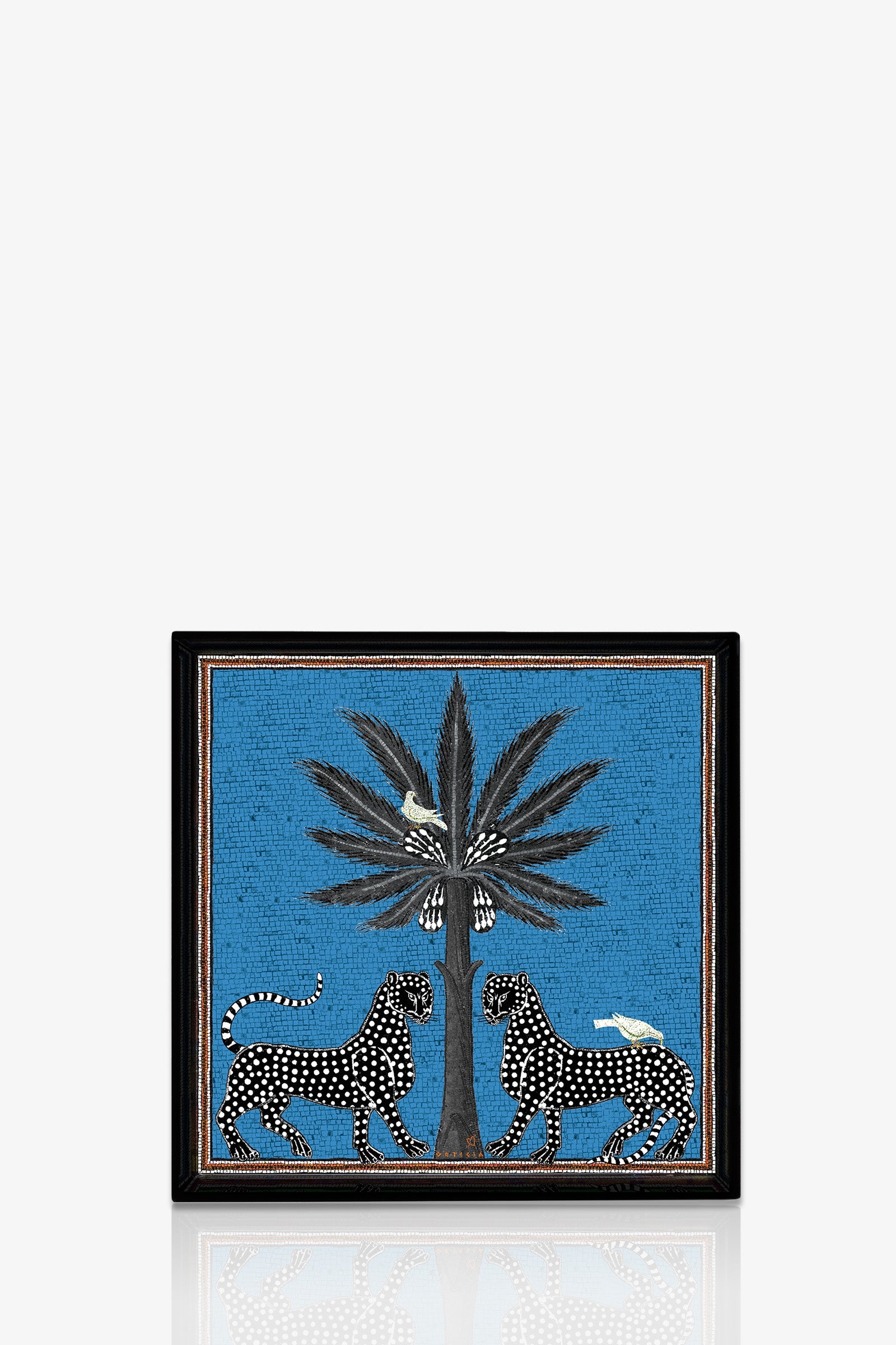 Trina Turk ORTIGIA BLUE SQ TRAY