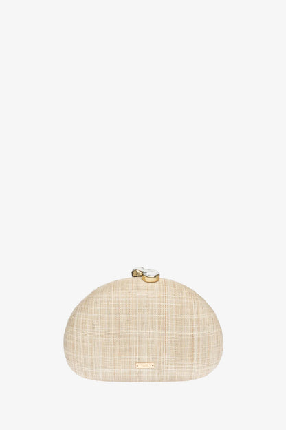 Trina Turk Berna Half Moon Lemon Clutch